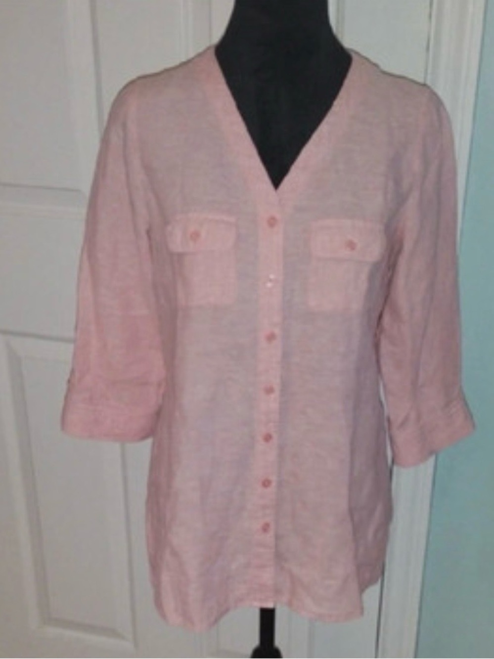 Orvis Light Pink Button-Front Girls' Shirt